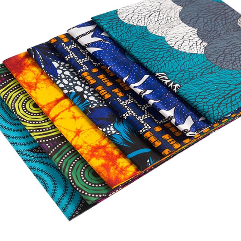 100% polyester chemical fiber imitation batik fabric clothing fabric super wax african style microfiber